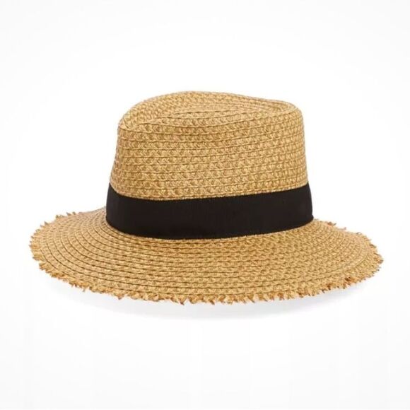 Eric Javits Look Again Packable Fedora - Natural / Black main image 8